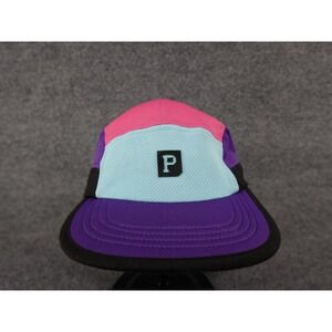 Portland Gear 5 Panel Mesh Hat Pink Blue Purple Black OSFM PNW Landscape Brim